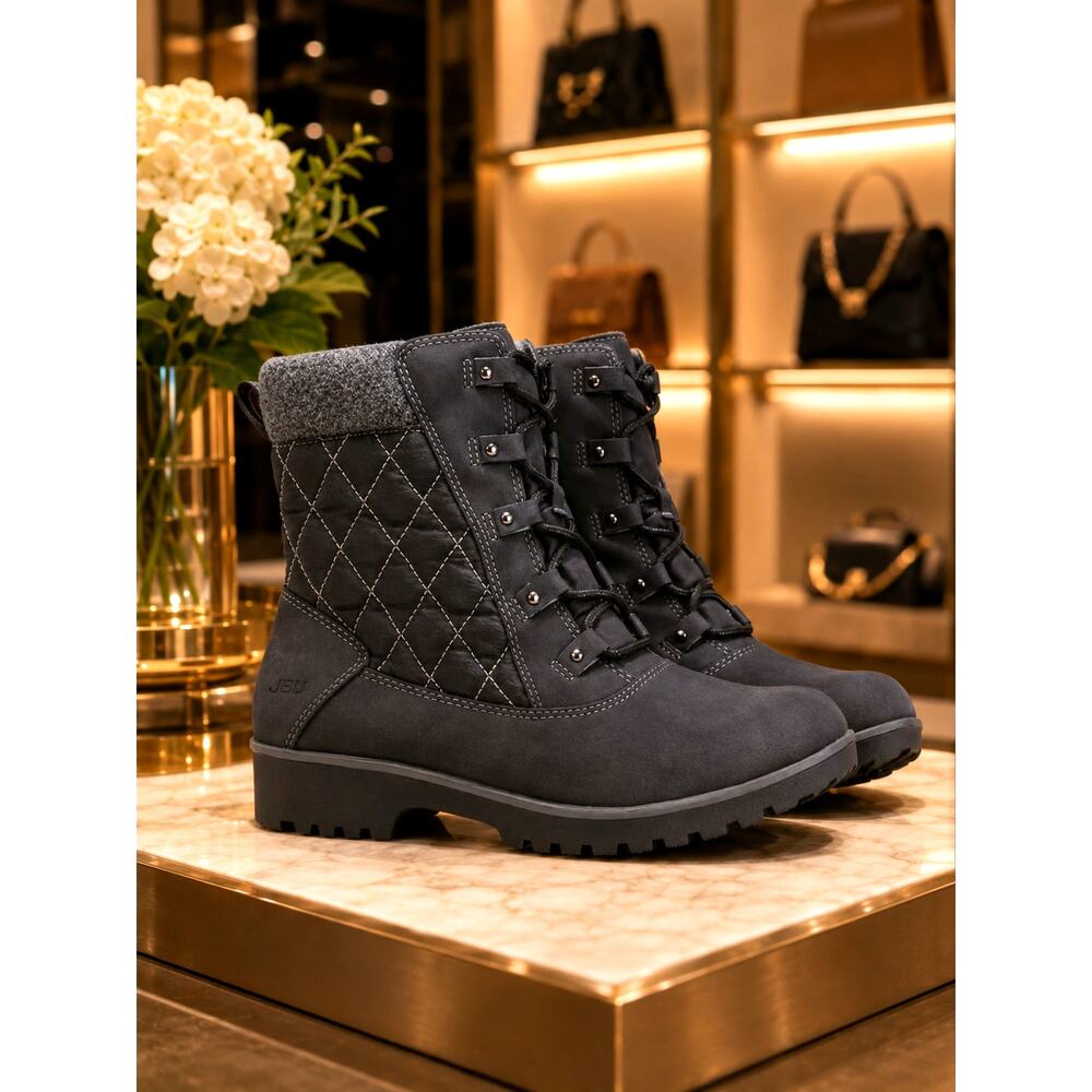JBU by Jambu Fargo Lace Up Waterproof Boots Black size 12